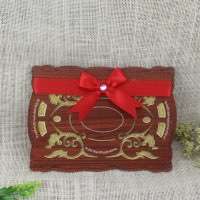 Wooden Wedding Invitation Card With Glitter Paper Invitation Card Customized 